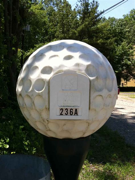 Golf Ball Mailbox Round | Round Museum