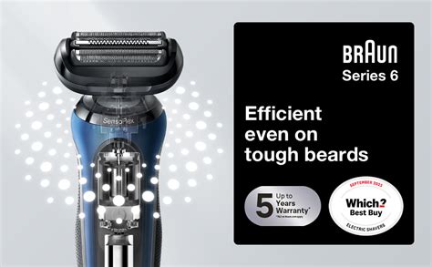 Braun Series 6 Electric Shaver for Men with Precision Trimmer, Wet ...