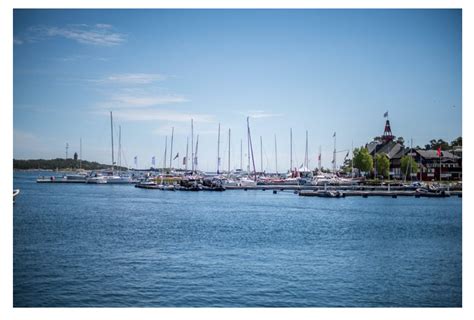 Sandhamn, a beautiful island in the outer archipelago with barren rocks and white sandy beaches ...