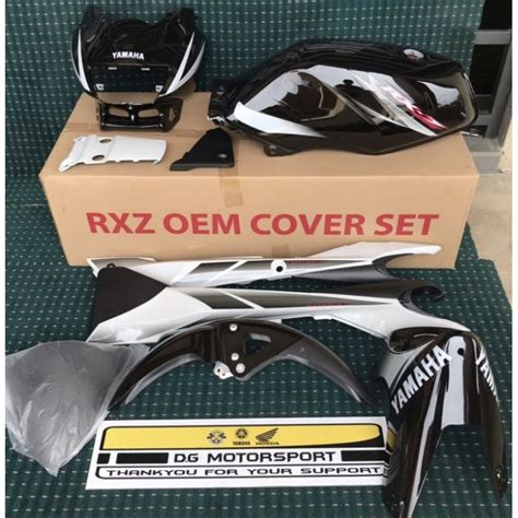 YAMAHA RXZ CATALYZER COVERSET OEM HITAM PUTIH | Shopee Malaysia