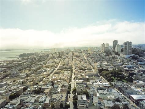 Bird Eye View Russian Hill and North Beach in San Francisco, Cal Stock Image - Image of ...