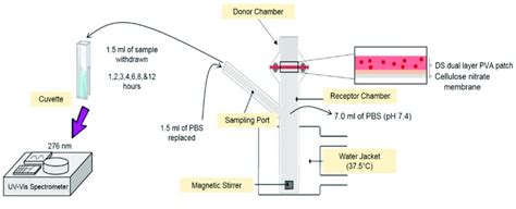 Franz diffusion cell set up for diffusion studies. | Download ...