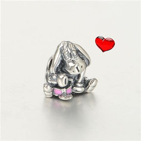 Authentic Pandora Disney Eeyore Charm Donkey Pink bow | Eeyore, Disney eeyore, Disney fun