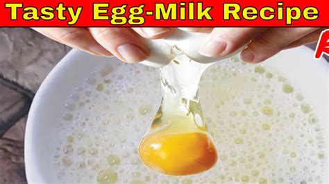 egg milk recipe | egg milk benefits | tasty egg milkshake secret ...