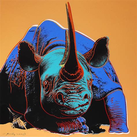 Andy Warhol | Endangered Species: Black Rhino II.301 | 1983 | Hamilton ...