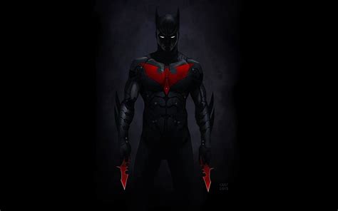 HD wallpaper: Batman cartoon wallpaper, Batman Beyond, red, no people ...