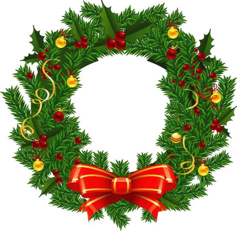 Large Transparent Christmas Wreath PNG Picture | Christmas wreath ...