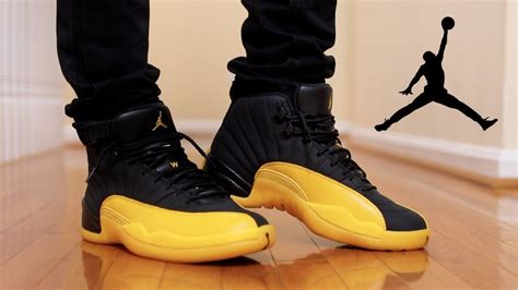 JORDAN 12 "UNIVERSITY GOLD" REVIEW & ON FEET - YouTube