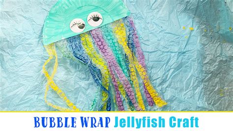 Adorable Bubble Wrap Jellyfish Craft - Happy Toddler Playtime