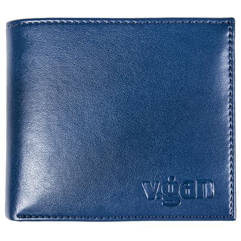 Mens Bifold Vegan Bags And Wallets in Blue | V.GAN