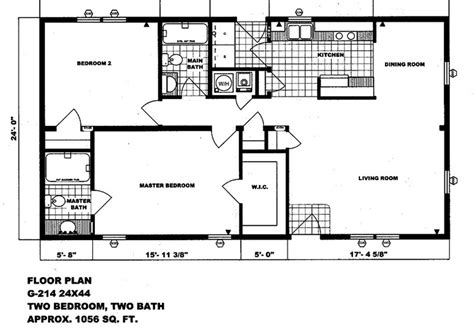 Double Wide Floor Plans Mobile Home - Get in The Trailer