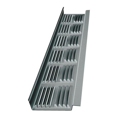 Master Flow 8 ft. Aluminum Under Eave Soffit Strip Vent in Mill-LSV8 - The Home Depot