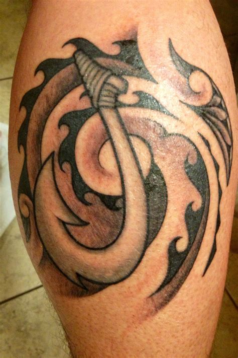 New hook tattoo | Tattoos, Tribal tattoos, Hook tattoos