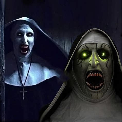 The Nun Mask Horror Mask With Scary Voice With Led light Cosplay Valak ...