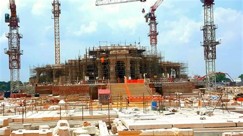 Ram Janmbhoomi Trust shares glimpses of under-construction temple | See ...