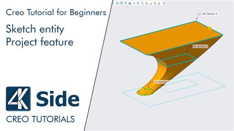 How to use Project in the Sketch | Creo Tutorial