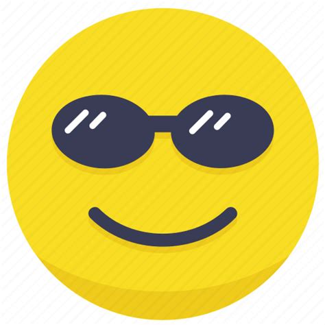 Chill, cool, emoji, face, shades icon