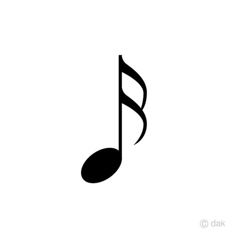 Sixteenth Note Symbol Free PNG Image｜Illustoon