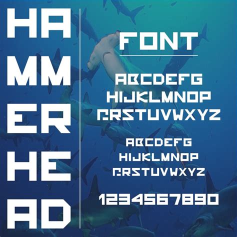 Hammerhead font