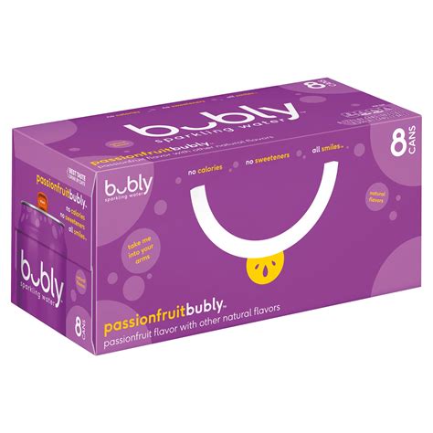 Buy bubly Summer Passionfruit Sparkling Water, 12 Fl Oz, 8 Pack Cans Online in India. 877916334