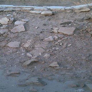 Rocks were destroyed by frost weathering in one of the hills belonging ...