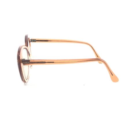 Vintage Cat Eye Eyeglasses Glasses Frame Clear Brown … - Gem