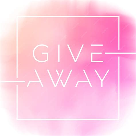 Premium Vector | Giveaway banner with minimal typography for contests in social media Vector ...