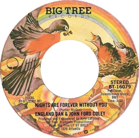 England Dan & John Ford Coley – Nights Are Forever Without You (1976 ...