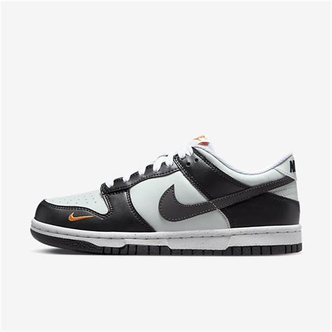 Nike Dunk Low Mini Swoosh GS Black Bright Mandarin FN7784-001 | More ...