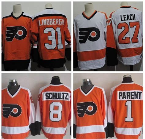 2020 Vintage Philadelphia Flyers Hockey Jerseys 27 Reggie Leach 31 ...