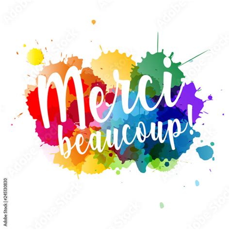 Merci beaucoup ! - Buy this stock vector and explore similar vectors at Adobe Stock | Adobe Stock