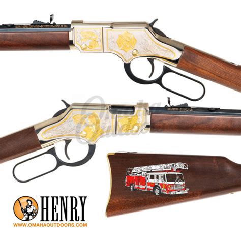 Henry Golden Boy Firefighter Tribute Edition Rifle 16 RD 22 LR 20" - In ...