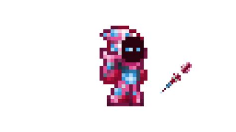 Pixilart - Terraria Cosmic Crystal Armor by BloodEye