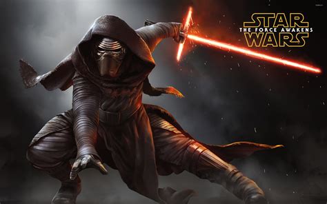 Kylo Ren with a lightsaber - Star Wars: The Force Awakens wallpaper - Movie wallpapers - #51515