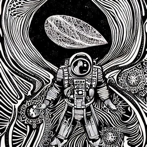 meditating astronaut, psychedelic illustration by | Stable Diffusion ...