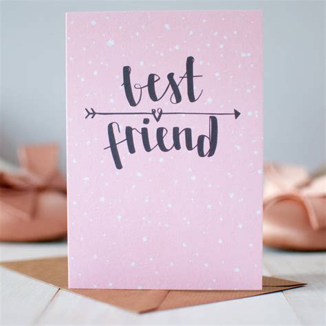 'Best Friend' Greeting Card By Betty Etiquette | notonthehighstreet.com