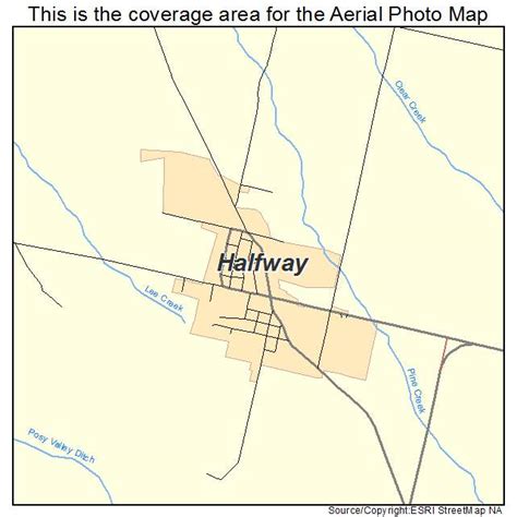 Aerial Photography Map of Halfway, OR Oregon