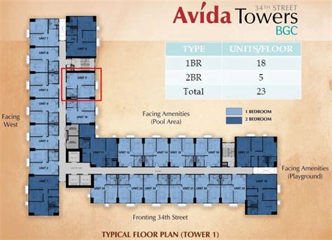 Brand-new, Ready for Occupancy, One Bedroom Condo Unit For Sale Avida Towers 34th Street, BGC ...