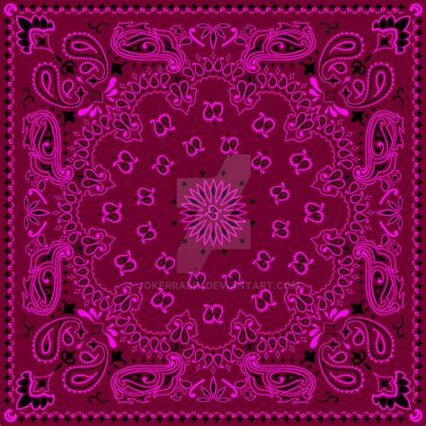 Bandanna design pink by jokerrabit on DeviantArt