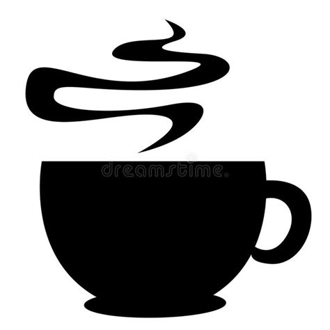 Coffee cup silhouette royalty free illustration | Coffee cup art ...