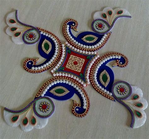 Diwali Decor Peacock Rangoli, Wedding Decor, Wedding Return Gift, Mandala, Kolam, Reception ...