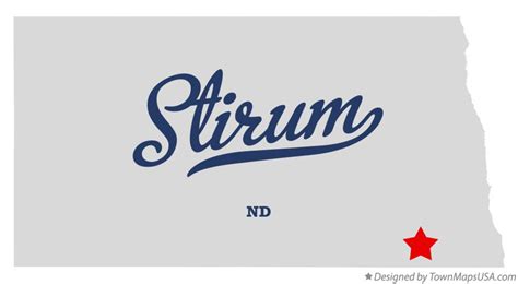 Map of Stirum, ND, North Dakota