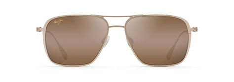 Maui Jim – BEACHES Polarised Aviator Sunglasses – Satin Gold – Sunny G ...