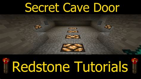 Minecraft Redstone : Secret Door Tutorial - YouTube