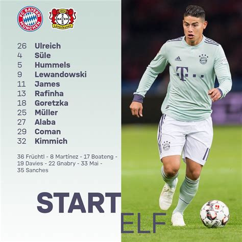 Our starting lineup vs Leverkusen : r/fcbayern