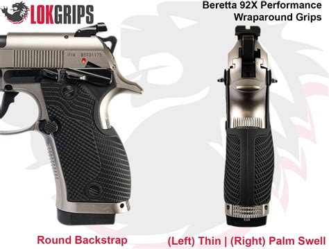 Beretta 92X Performance Veloce Wraparound - LOK Grips