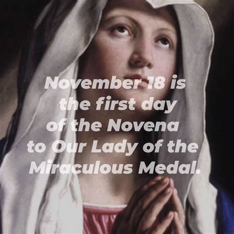 The traditional Novena to Our Lady of the Miraculous Medal | The traditional Novena to Our Lady ...