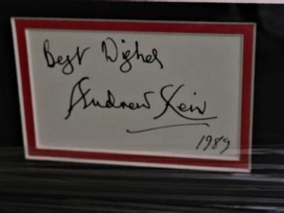 Andrew Keir Signed Album Page :: Autograph Loft