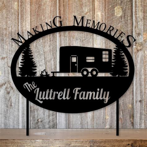 Camping Memories Heirloom Metal Sign — Gen2Come Metals | Metal signs ...