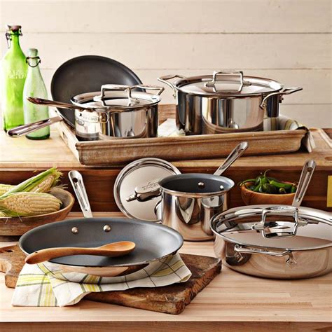 All-Clad d5 Stainless-Steel Nonstick 10-Piece Cookware Set | Williams ...